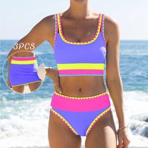 Vibrant Multicolor Bikini Set